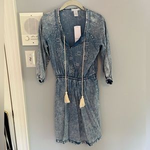NWT Design History Acid Washed Denim Dress